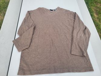 Men XL George brown ls vneck Lot 135