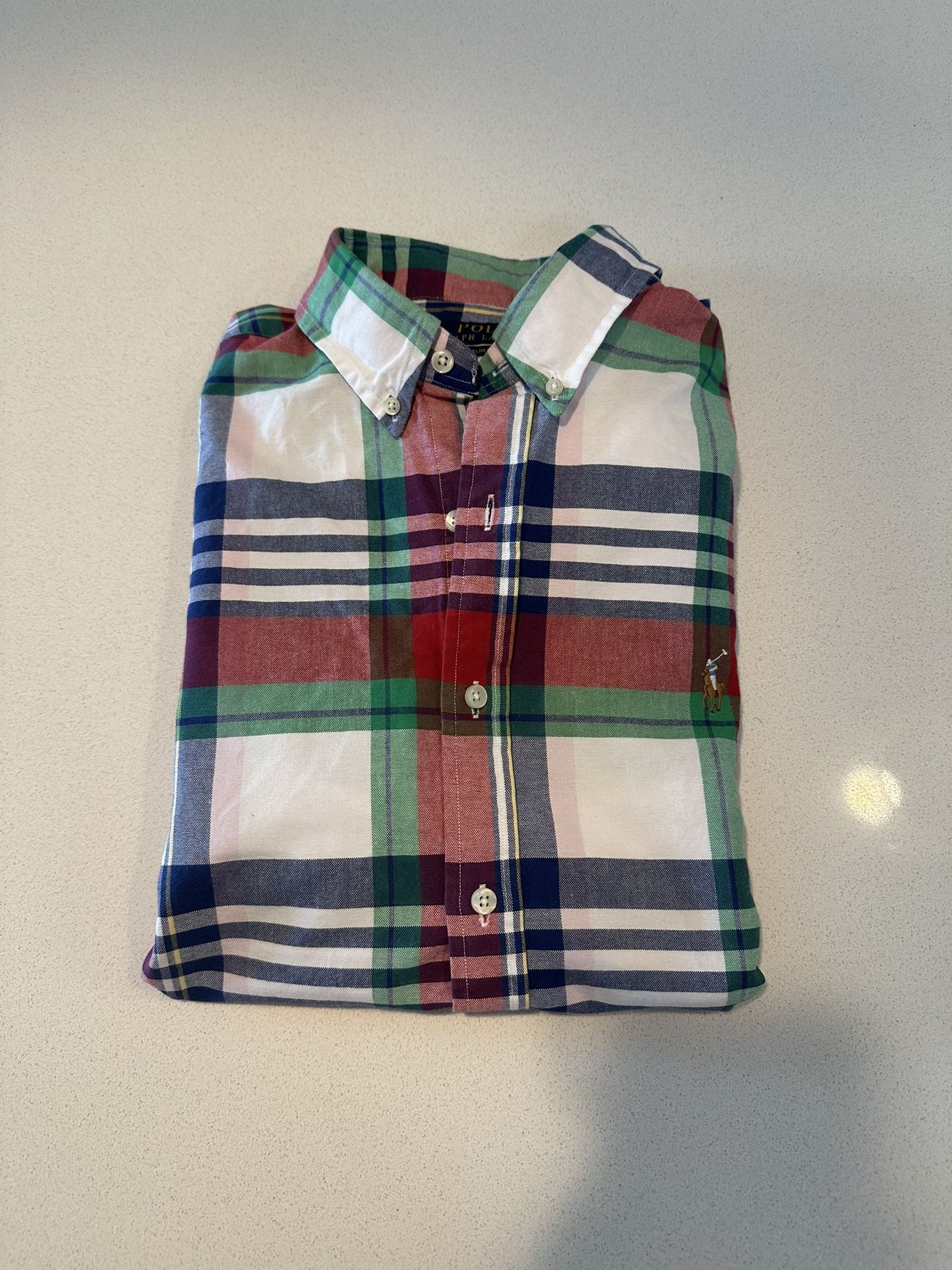 Polo Ralph Lauren Slim Fit Flesh Pony Shirt Like New L
