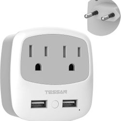 Tessan model TS-WM02-EU Travel Plug Adapter Type C Outlet Charger Travel Adapter