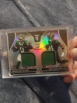 Braelon allen/malachi corley game used patch