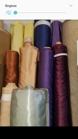 Satin curtains fabric