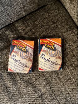 Vintage Anheuser-Busch Budweiser playing cards