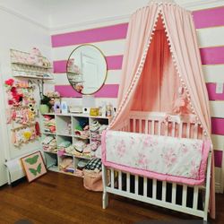 mini crib with mattress 