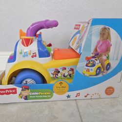 Fisher-Price Little People Music Parade Ride-On, Plays 5 Marching Tunes 