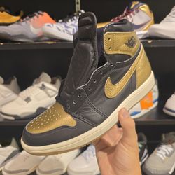 Air Jordan 1 Retro High OG Black Metallic Gold Multiple Sizes