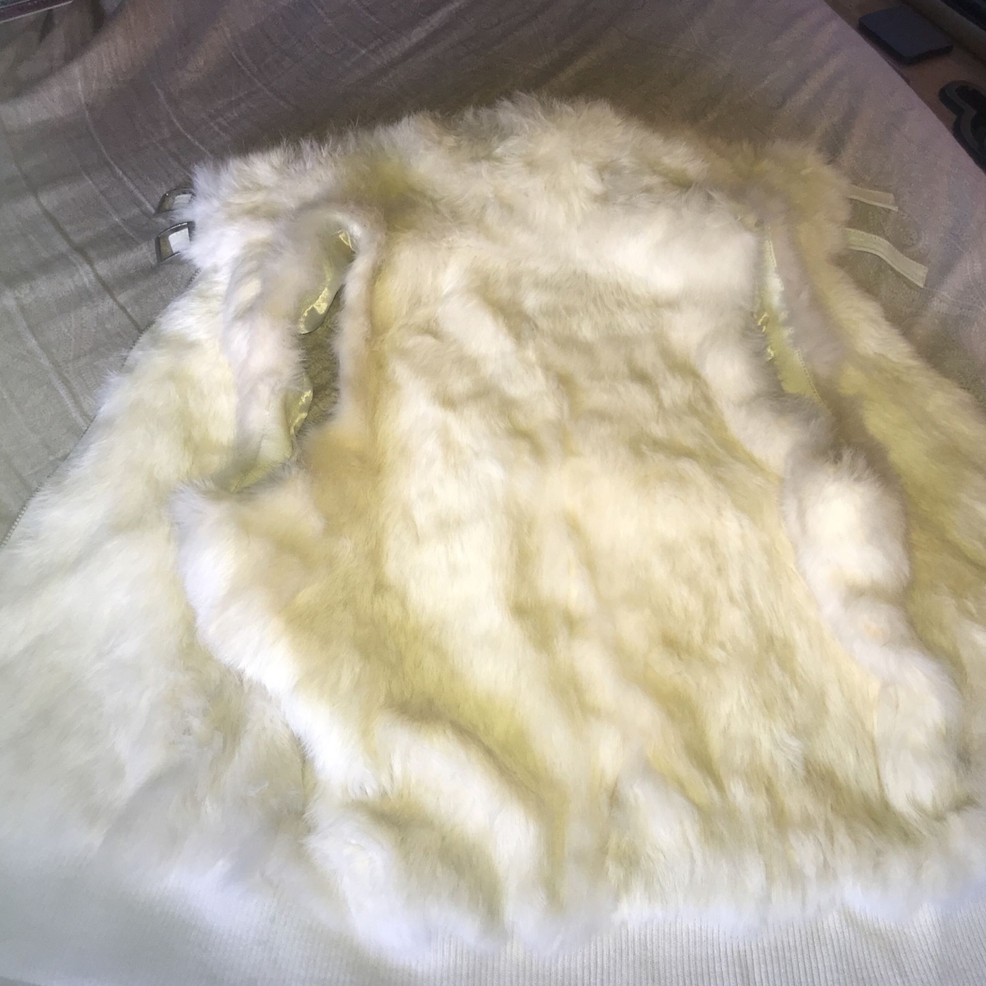 Wilsons Leather& Rabbit fur Vest