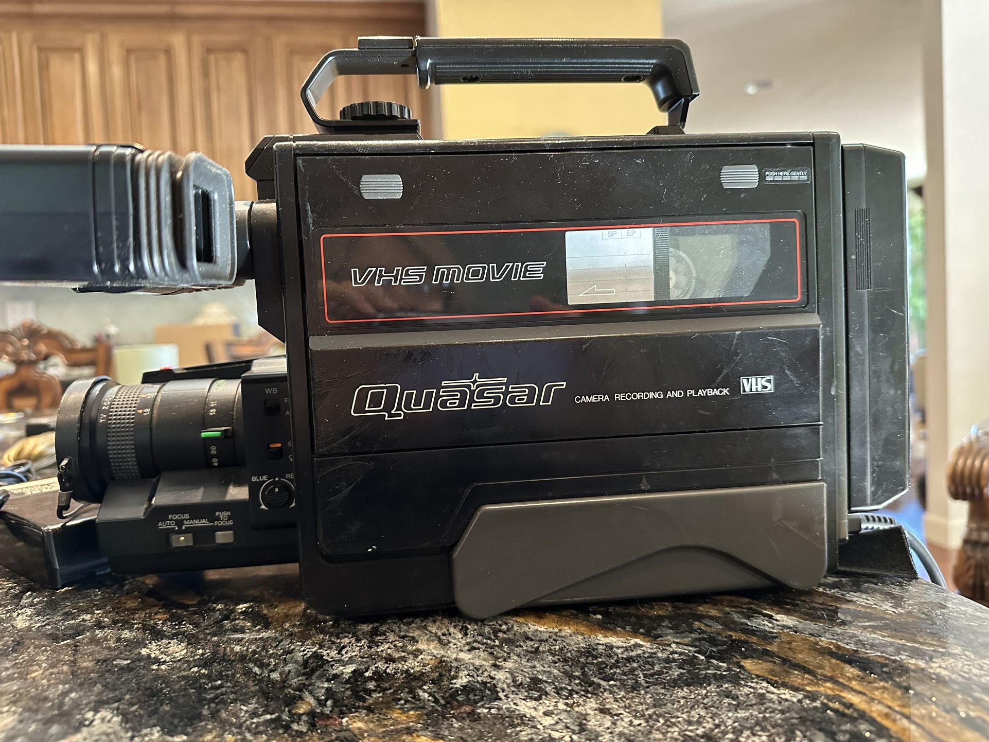 Vintage Quasar VHS Camera Recording And Playback