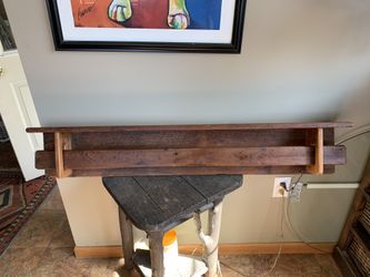 Primitive hanging quilt rack