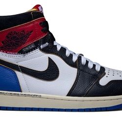 Air Jordan 1 Retro x Fragment x Union LA "Varsity Red Sport Royal" Size 9