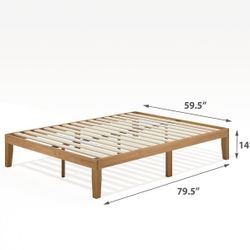 Zinus Moiz Queen Bed Frame With Headboard 