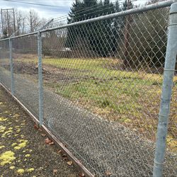 8' Tall Galvanized Chainlink Fence Material