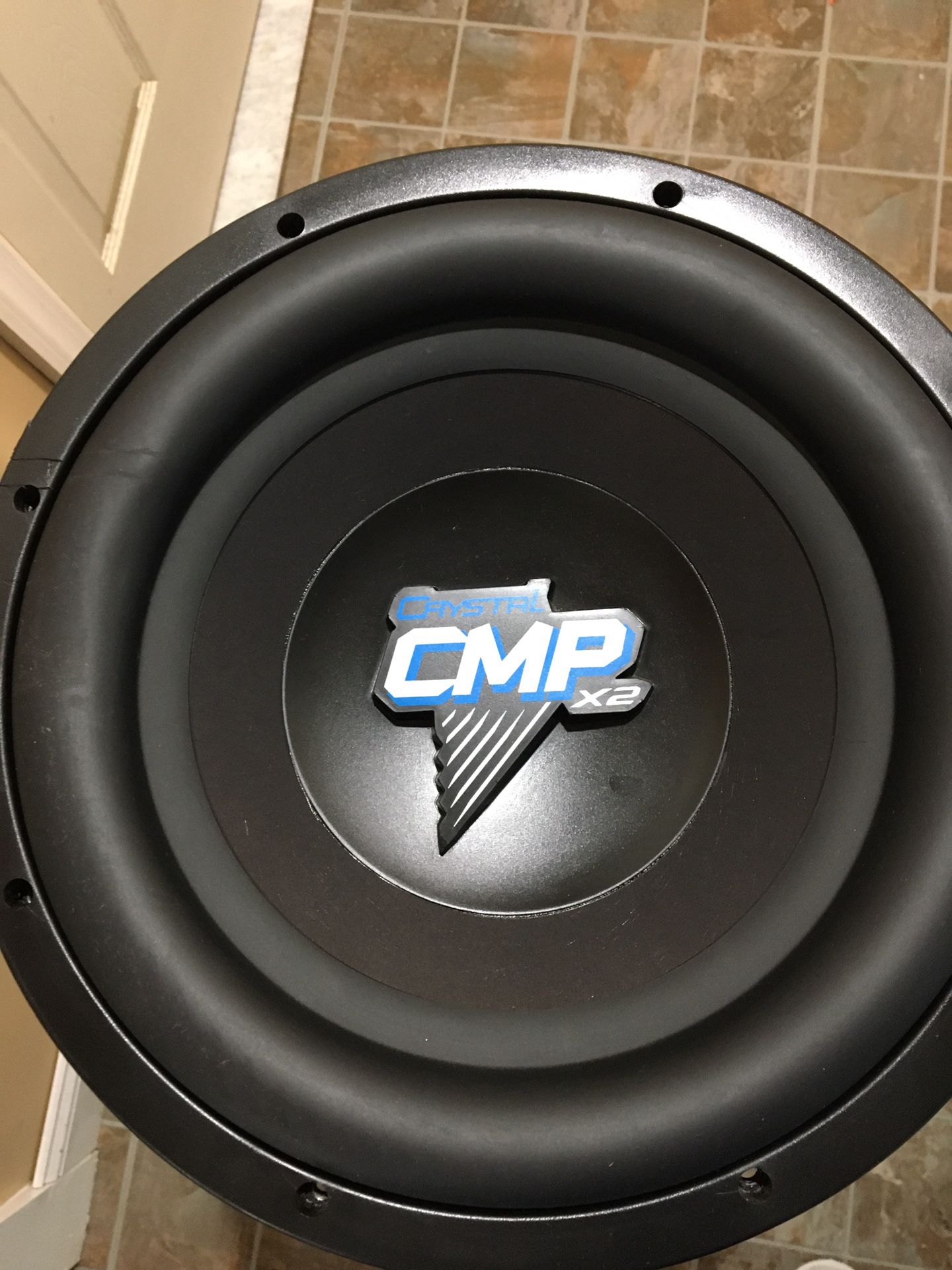 CMPx2 Crystal audio car subwoofer 12”