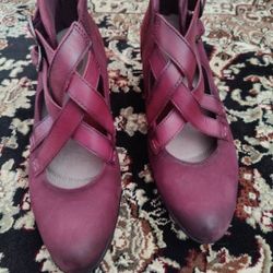 Genuine Leather Women Booties Heels