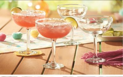 New Princess House 4-Piece Margarita Glasses & Pitcher