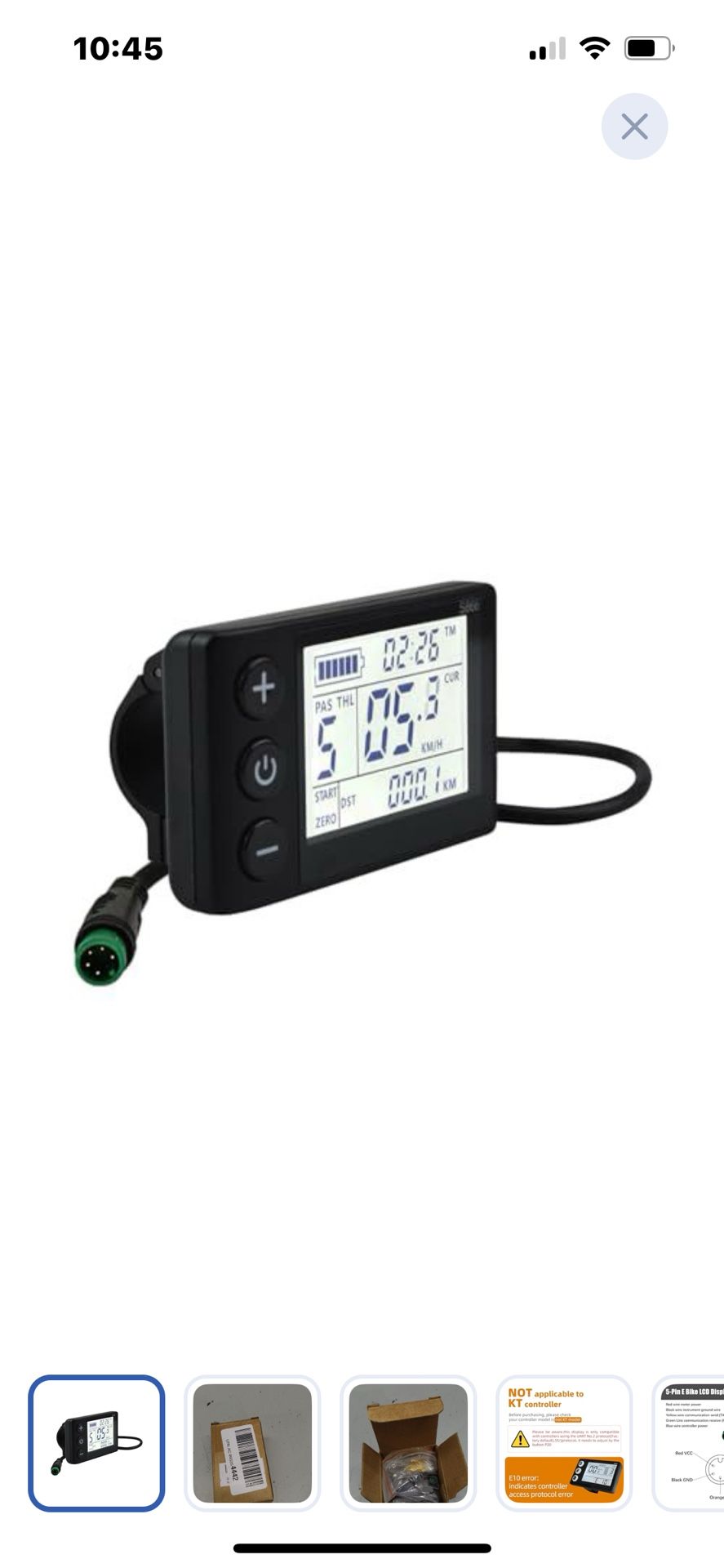 “New”Electric Bike LCD Speedometer;24,36,48volt)(retail$29)