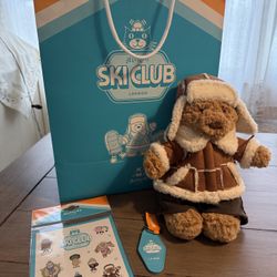 Jelly Cat Ski Club Bartholomew Bear World Exclusive 