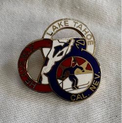 Vintage Heavenly Lake Tahoe Ski Pin