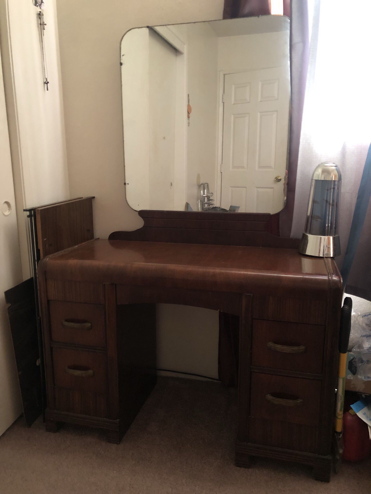 FREE- Antique Dresser With Mirror 