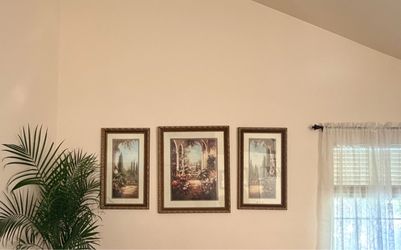 Set of 3 Framed Tuscan Garden Wall Art