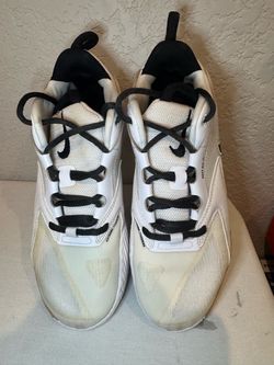 Nike White Low-Top Sneakers with Black Laces