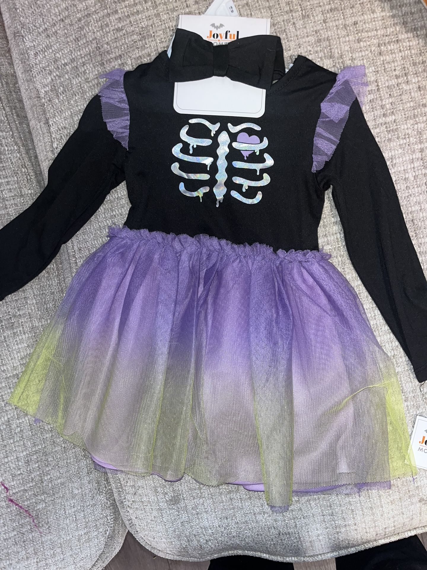 girl Skeleton Outfit