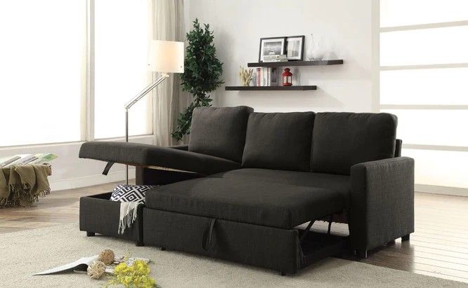 Hiltons - Sectional Sofa - Charcoal Linen
by ACME📌In Stock🚨Finance&Delivery Available