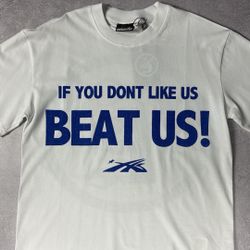 HellStar Beat Us! T-Shirt ‘White/Blue’
