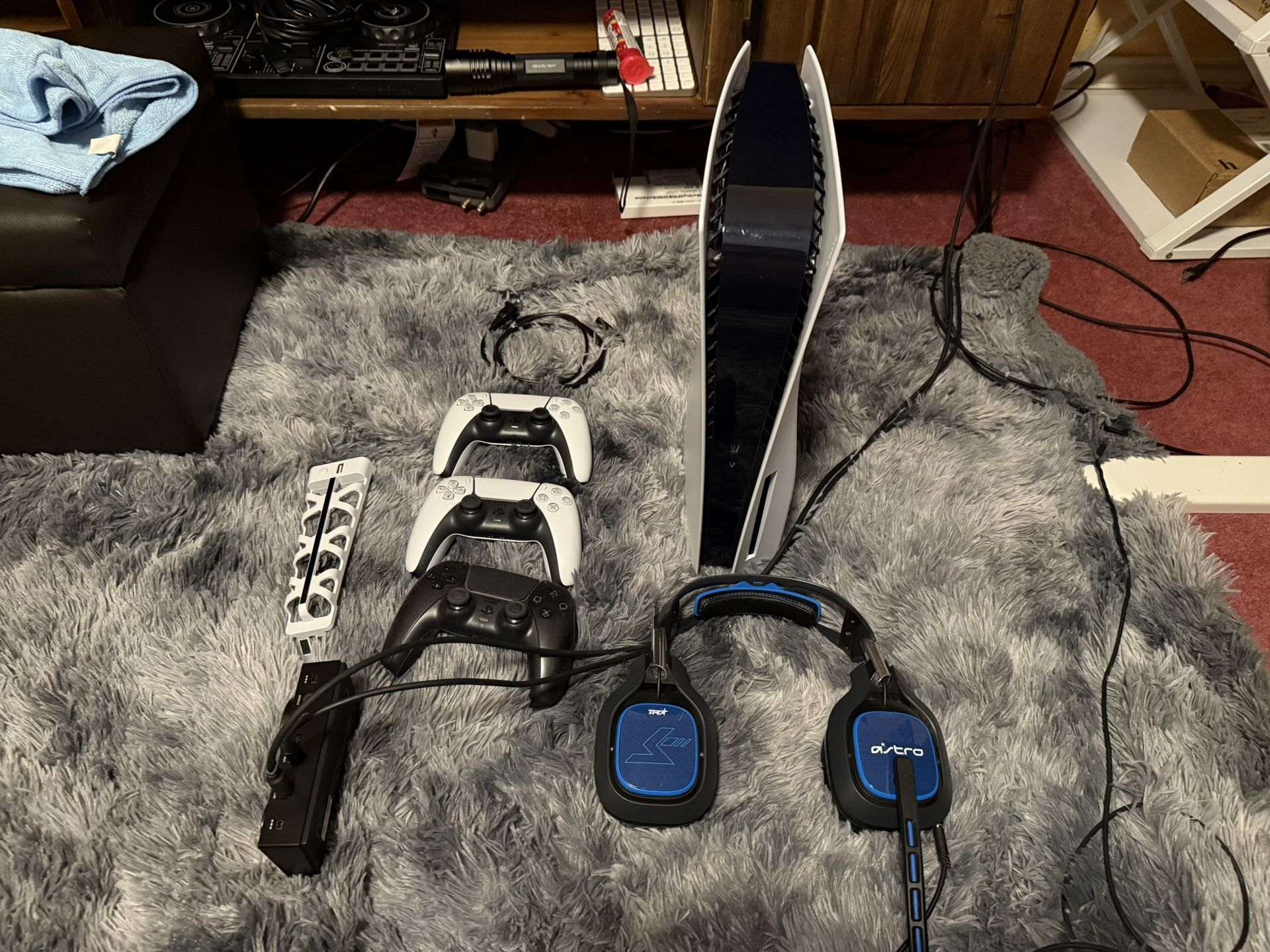 Ps5 With 2TB SSD, 3 Controllers, System Fan, Great Condition!