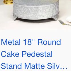 Silver Cake Pedestal