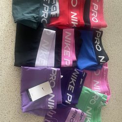 11 Pair Of Nike Pros 3” Inseam Sports Shorts