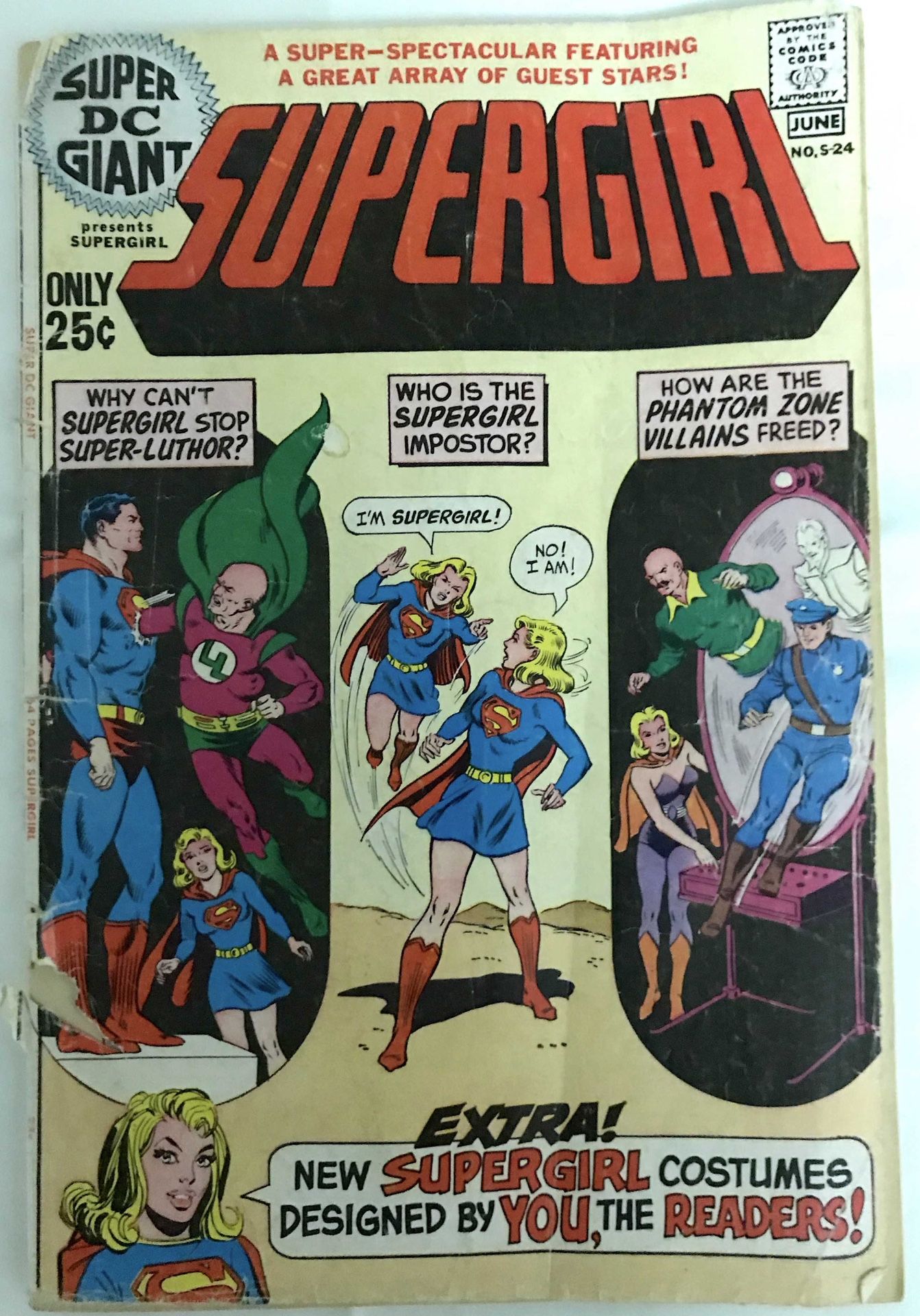 Super DC Giant S-24 DC Supergirl - 1971