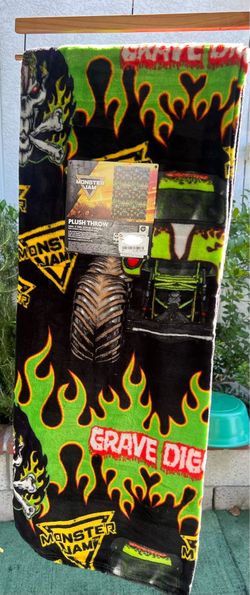 Monster Jam grave digger blanket