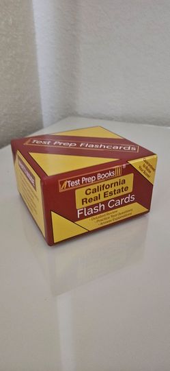 CA Real Estate Test Prep Flashcards