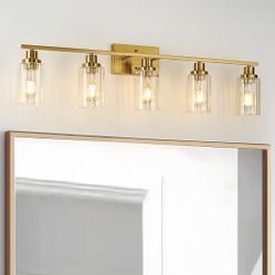 Light Gold Bathroom Vanity Light 
