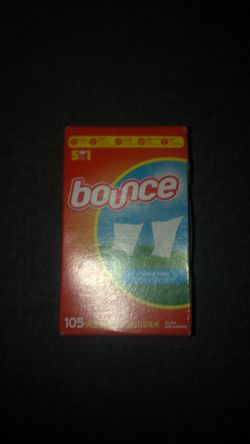 Lot of 5 bounce dryer sheets 105 sheets each