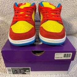 Nike SB Dunks BART Simpson  Size 10
