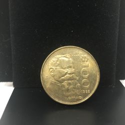 Mexico: 100 Peso Coin 1992