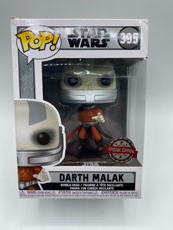 Funko Pop Star Wars #395 Darth Malak Special Edition With Plastic Protector