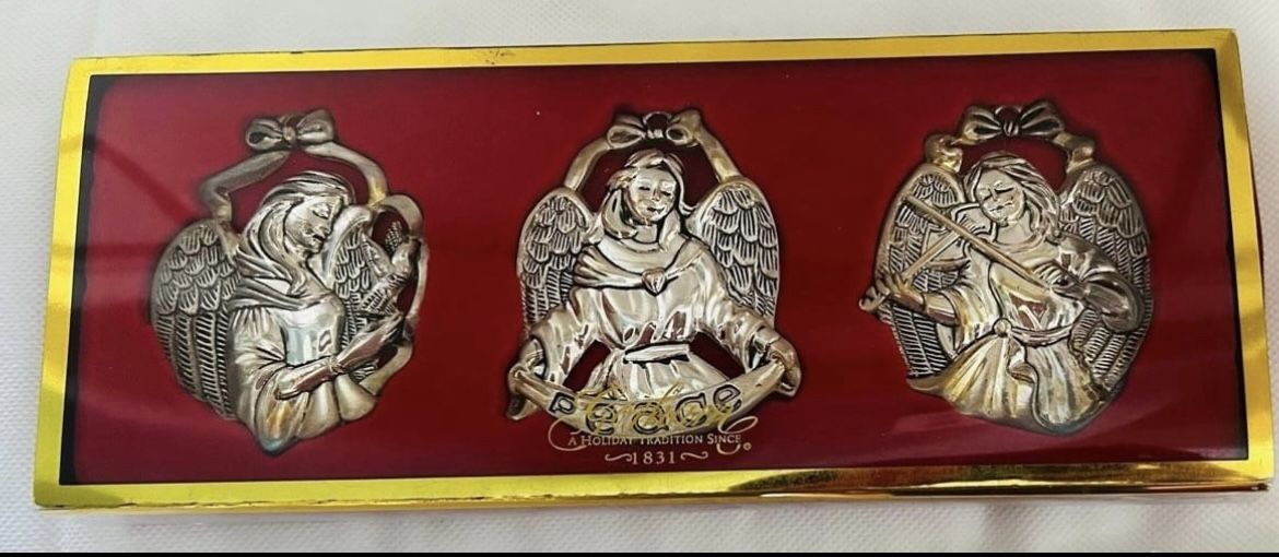 Ornament Set Of 3 Angels 