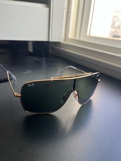 Ray-Ban Wings II RB3697 Gold / Green Shield Sunglasses (No Case)