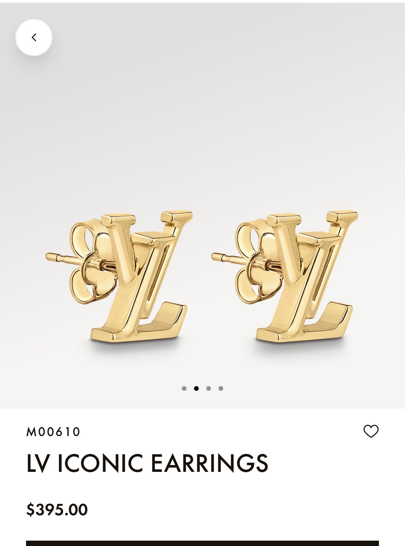 Earrings Louis Vuitton LV Iconic Earrings