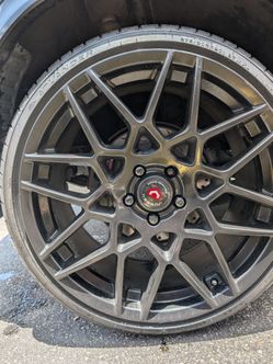 RIMS AND TIRES STAGGERED 20"5X114.3