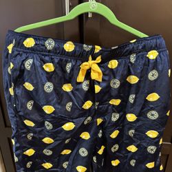 New Izod Sleepwear Lemon Print Large Shorts