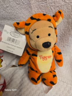 Disney Store Mini Bean Bag Pooh as Tigger Plush