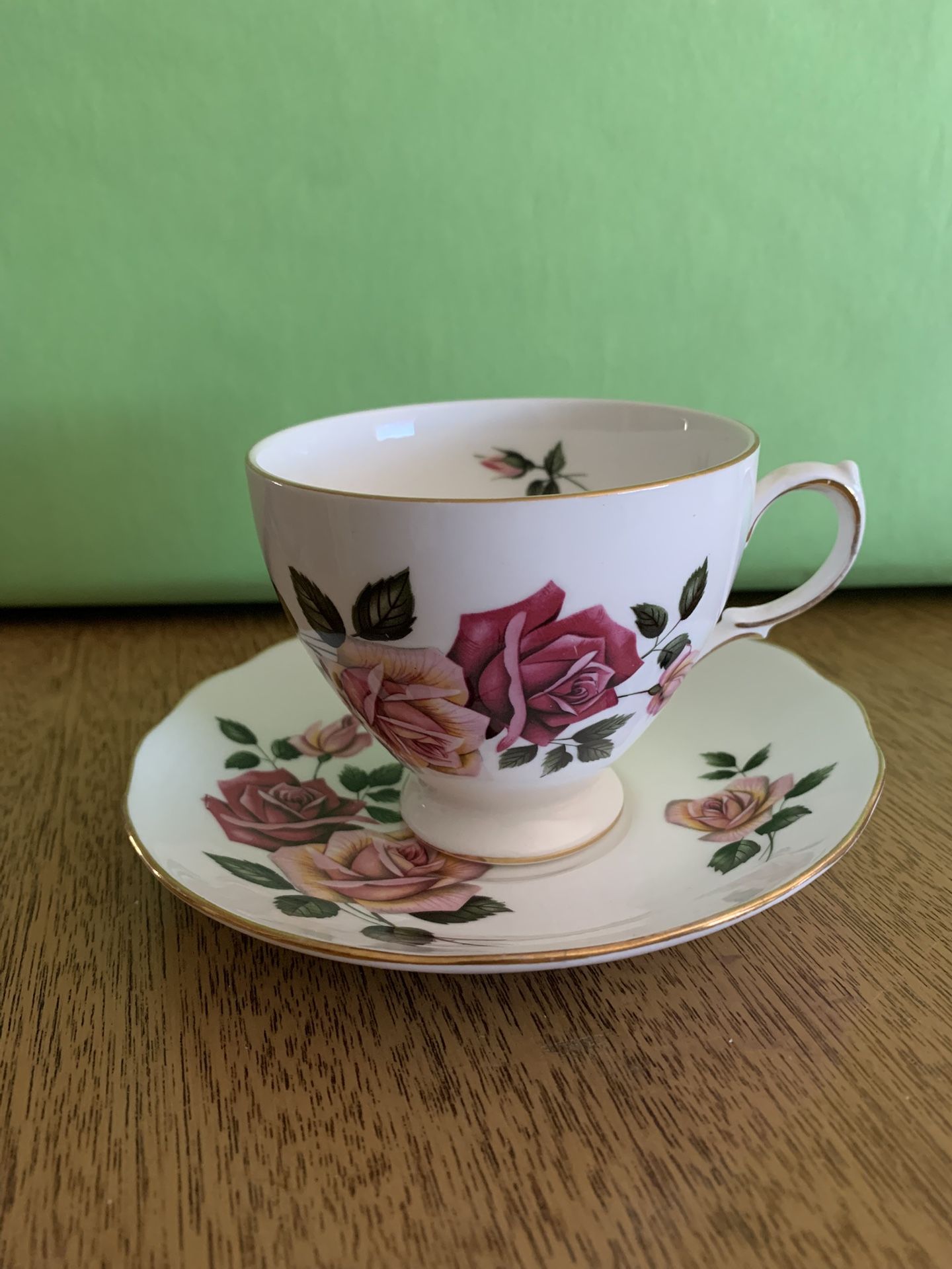 Vintage Bone China Teacup And Saucer 