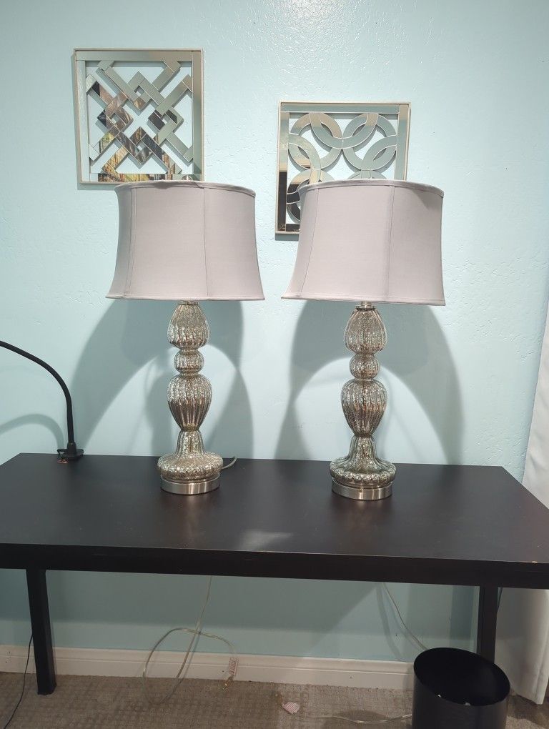 Mercury Glass Lamps