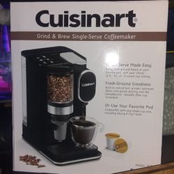 Cuisinart - Grind & Brew Single Serve Coffee Maker**Brand New In Box Never Used Never Opened. 