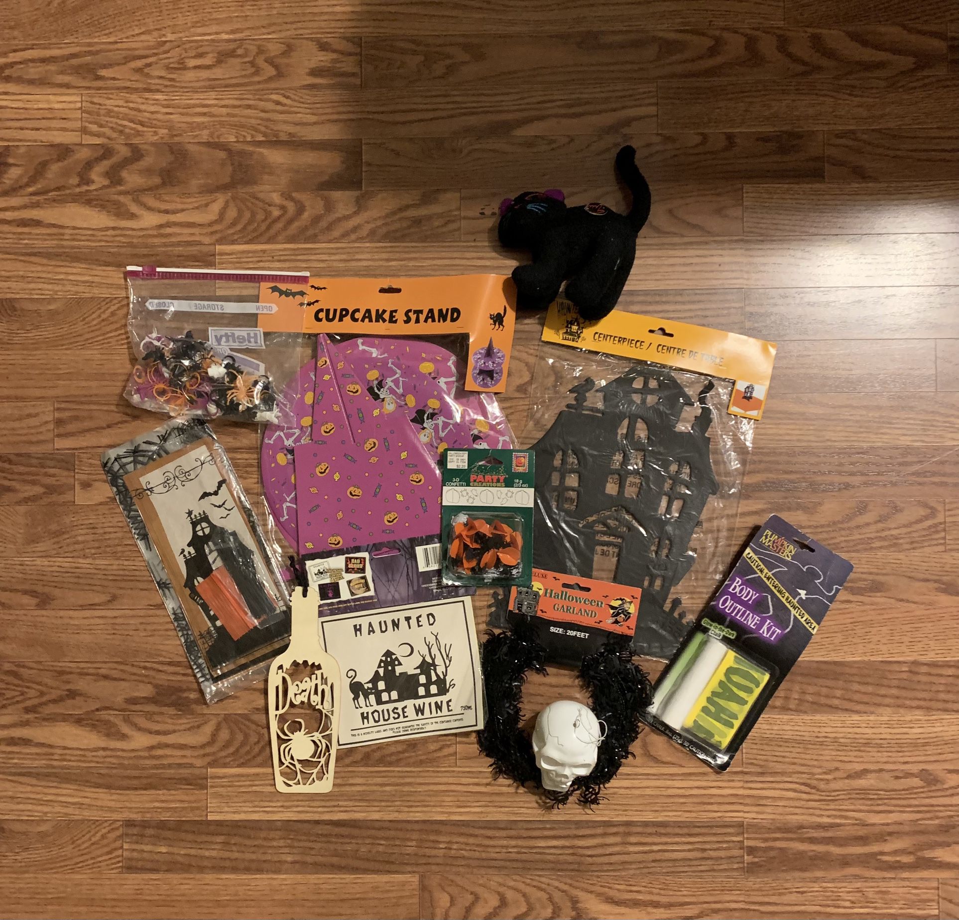 Bag Of Halloween Party Stuff 