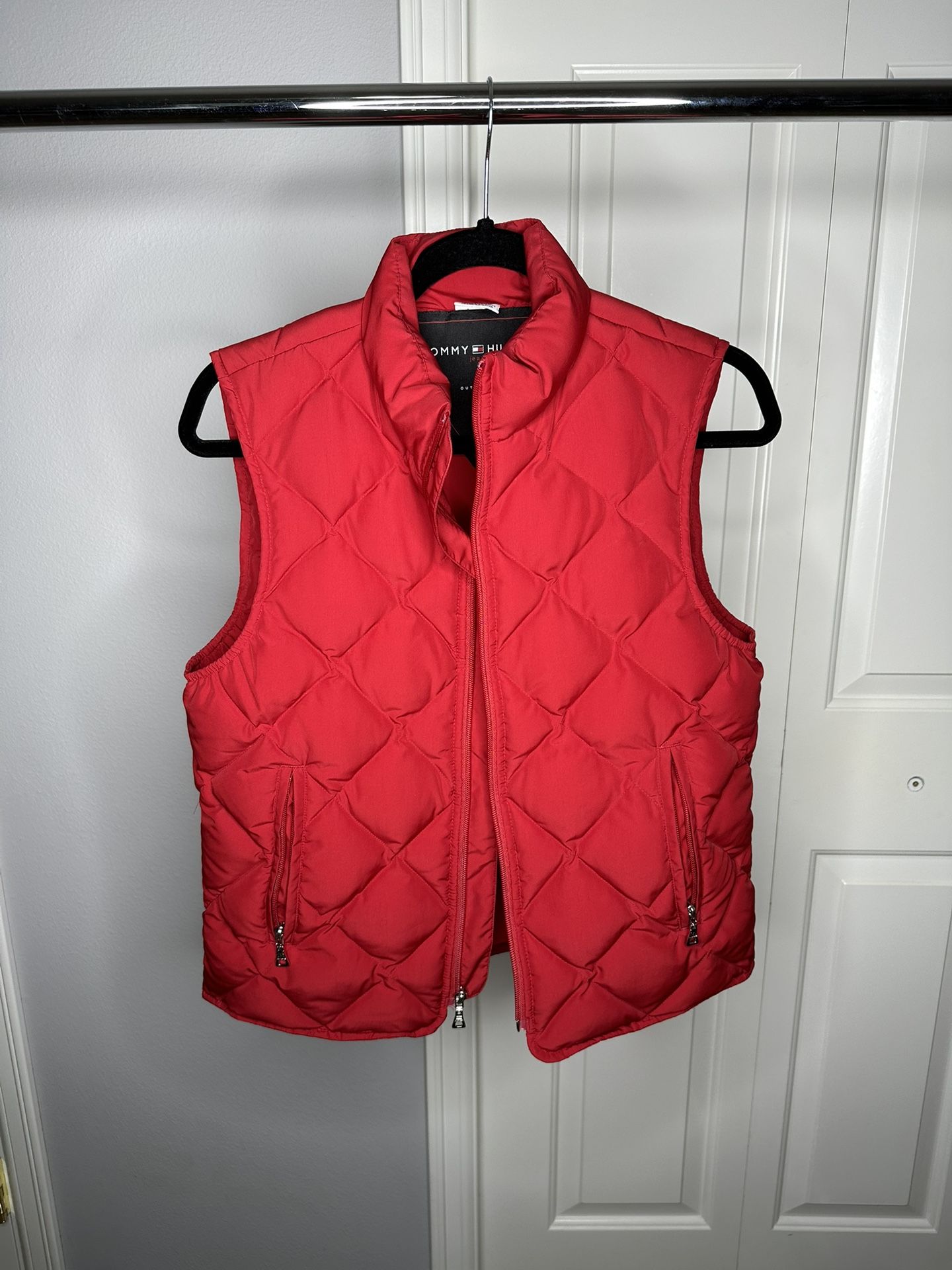 Tommy Hilfiger Red Quilted Vest (Women’s Size Small)