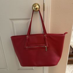 Large red tote